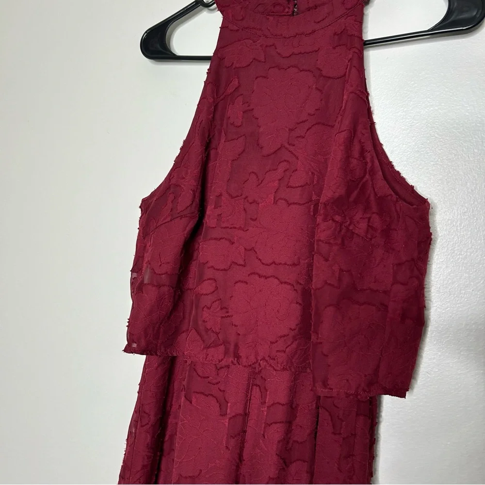 Lulu's Rich Red Halter Jumpsuit - Picture 8 of 10
